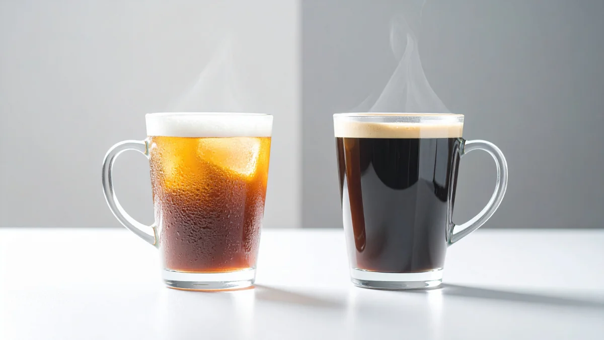 The same table, poured two very different ways.