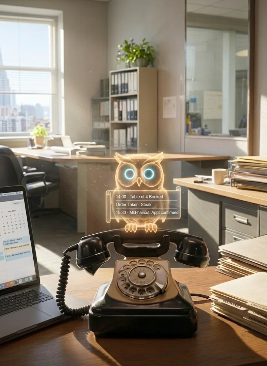 Bubo answering, bookings and orders confirmed